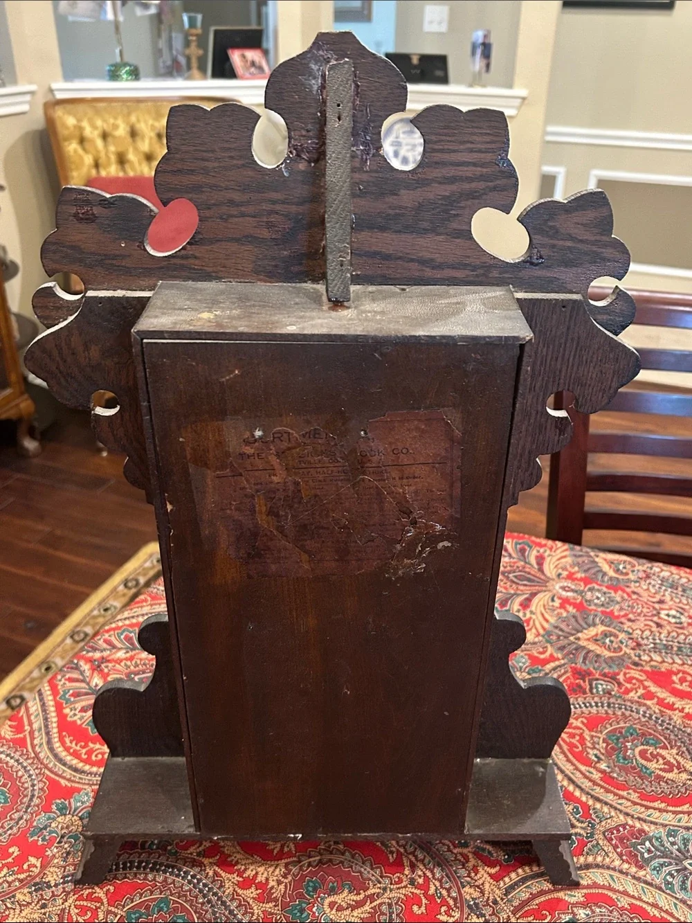 Antique 19th Century Gingerbread Mantel Clock-William L. Gilbert Clock Company